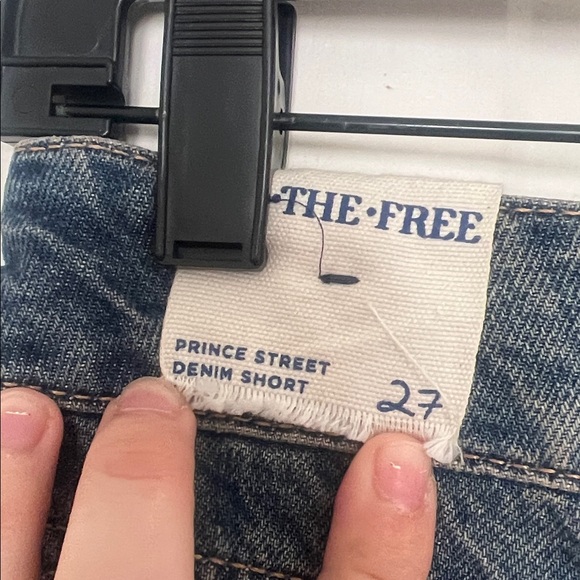 Free people prince street denim shirt size 27 NEW - Picture 9 of 9